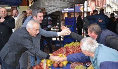 Edirne Keşan’da CHP’li Özcan’a yoğun ilgi