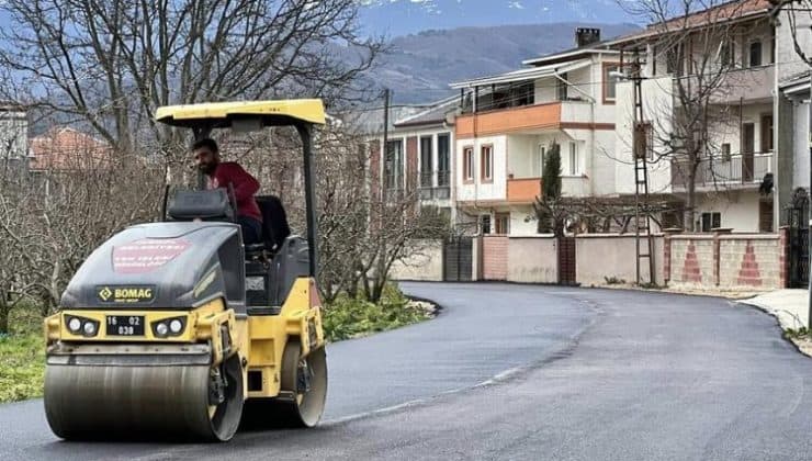 İnegöl’de Çeltikçide bağlantı yolu asfaltla kaplandı