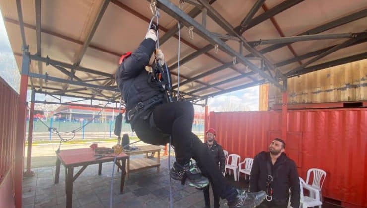 Kocaeli’de teleferik ekibine hayati eğitim