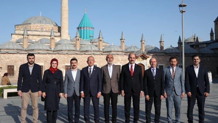 Konyalı başkanlardan Mevlana Türbesi’ne ziyaret