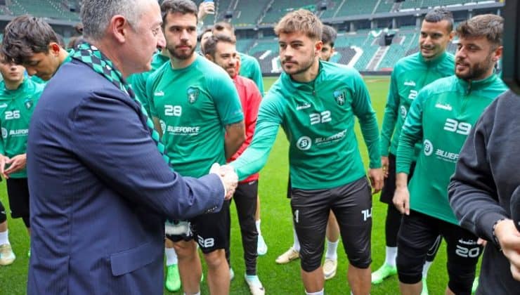 Kocaelispor’a Başkan Büyükakın’dan moral ziyareti